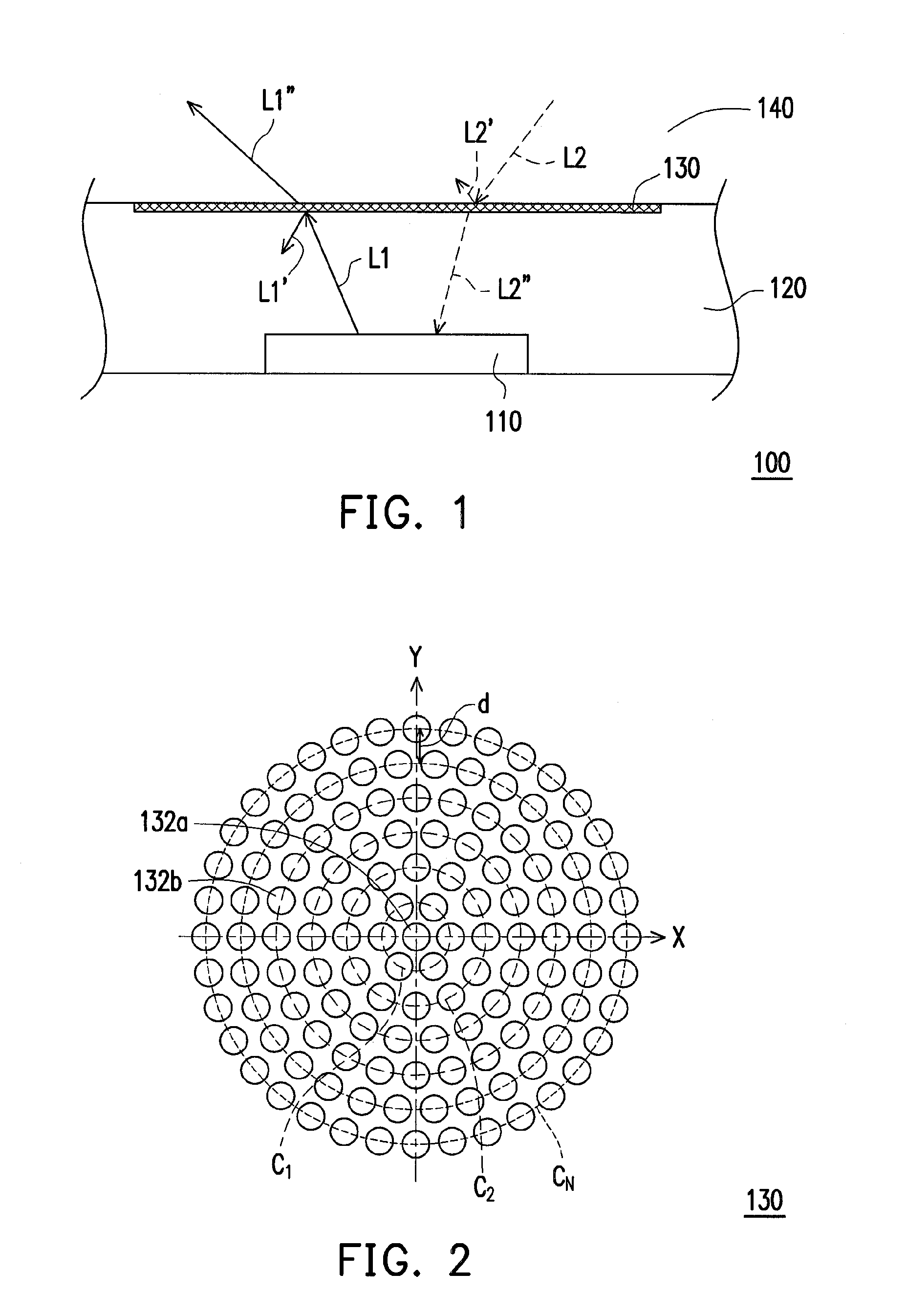 Circular photonic crystal structure, light emitting diode device and photoelectric conversion device