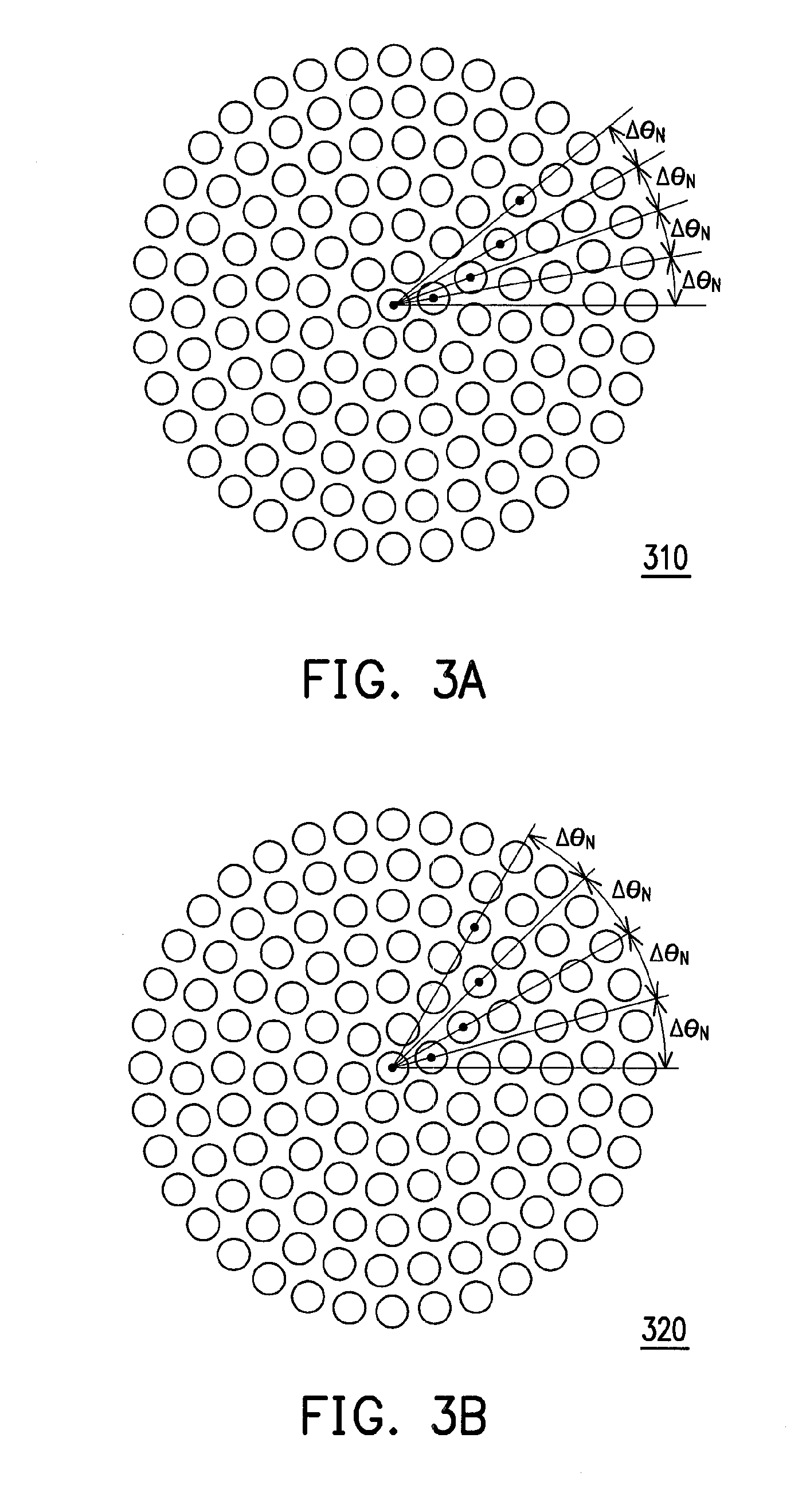 Circular photonic crystal structure, light emitting diode device and photoelectric conversion device