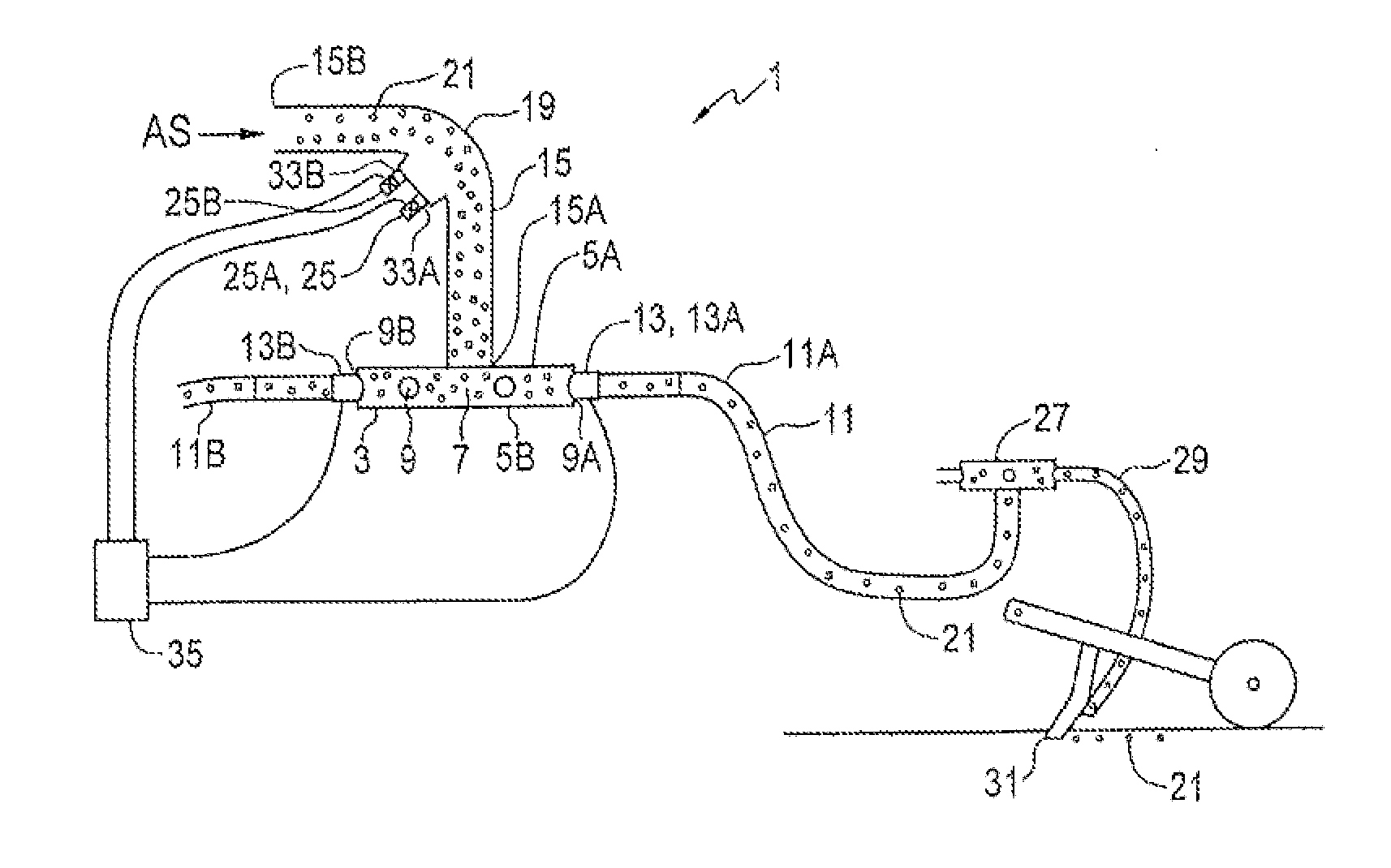 Air distribution for an air seeder