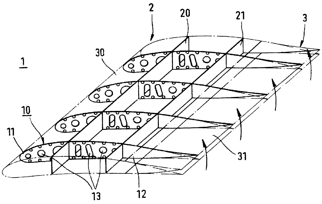 Aerofoil profile with variable profile adaptation