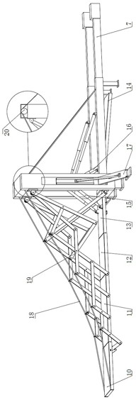 Vehicle-mounted emergency rescue folding bridge