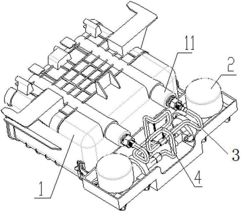 Detergent detecting and putting device