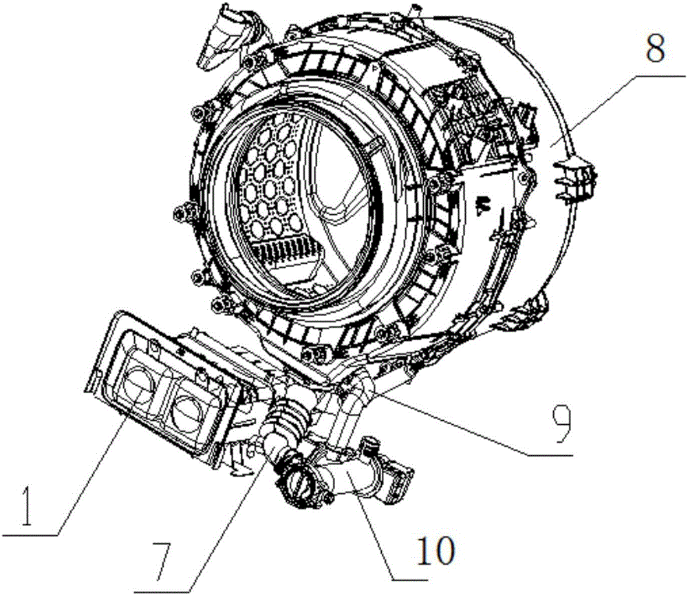 Detergent detecting and putting device