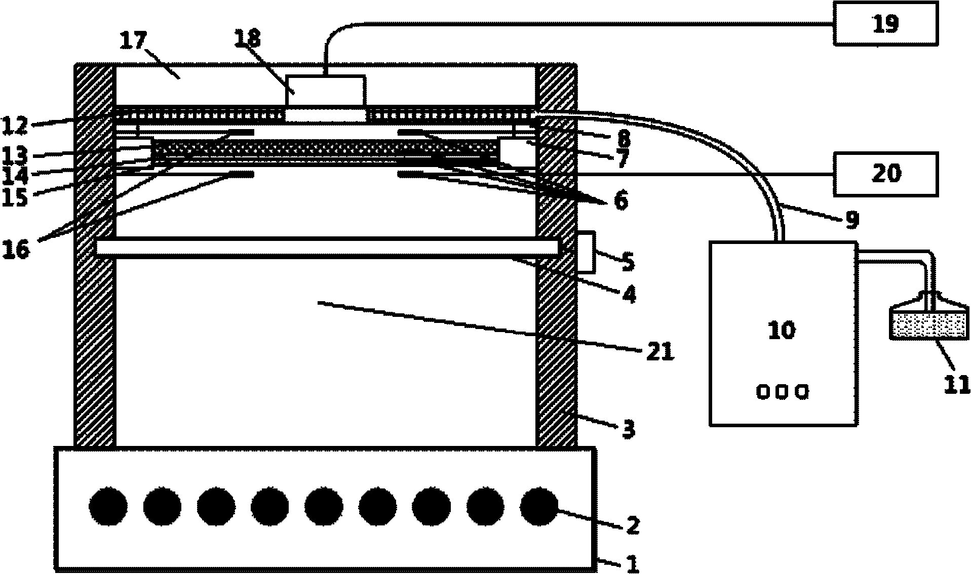 A fabric system thermal protection tester