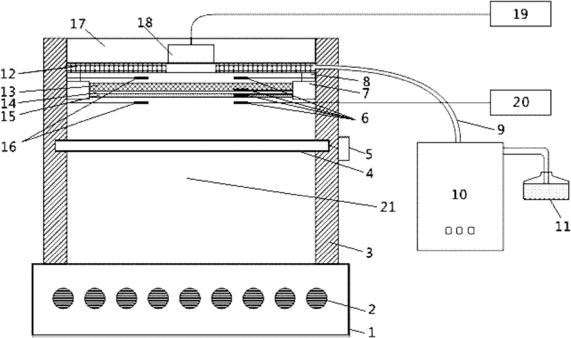 A fabric system thermal protection tester