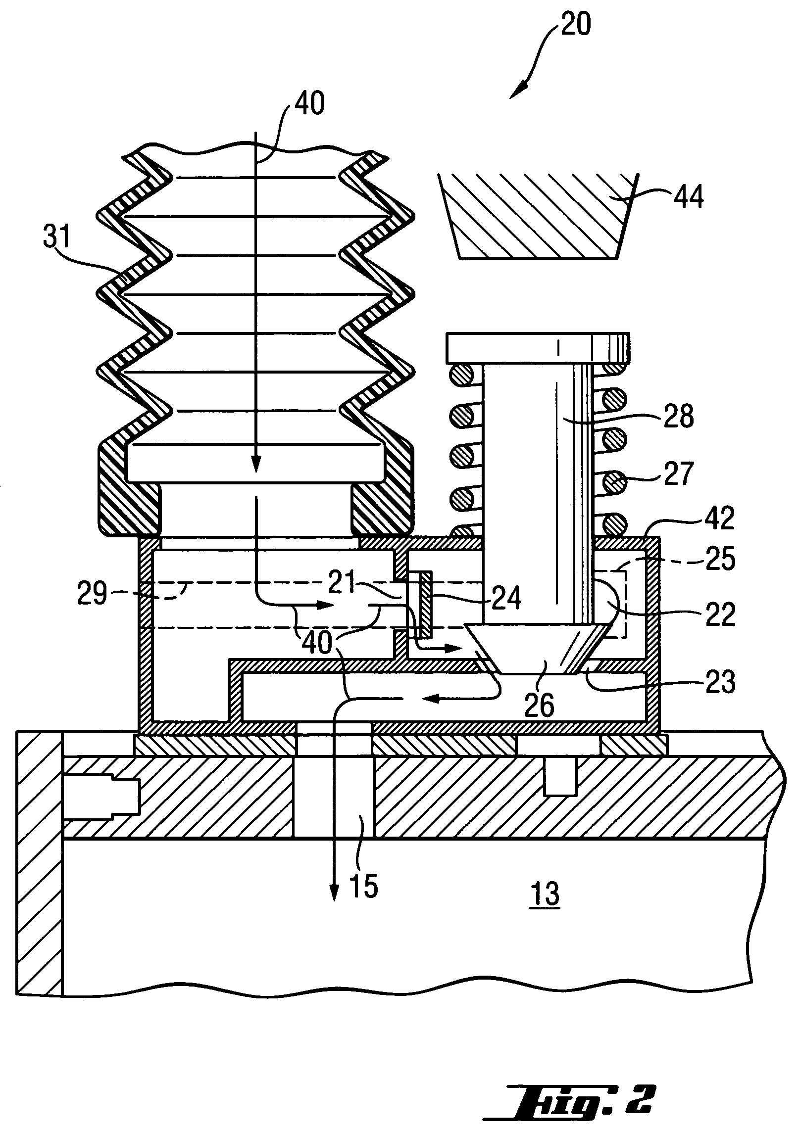 Combustion-engined setting tool