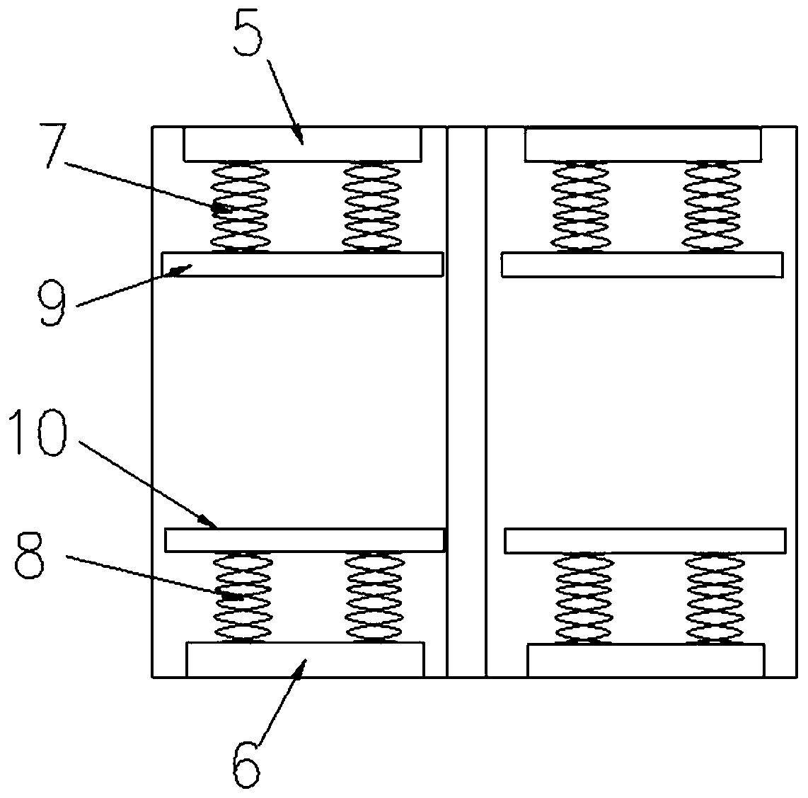 Transfer fixing device for mattress production