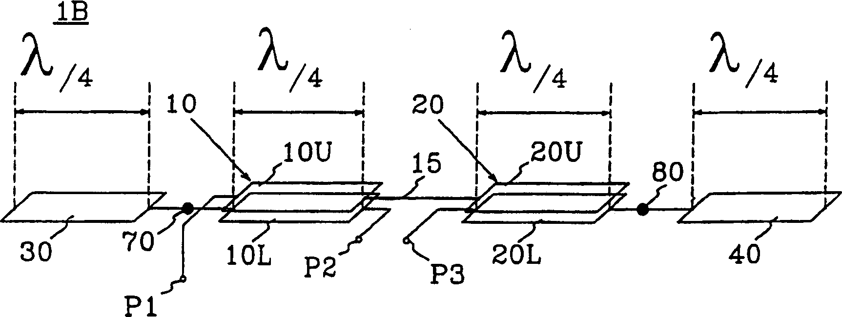 Balance to unbalance converting circuit