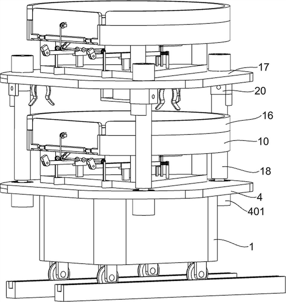 Laminated RGV feeding trolley