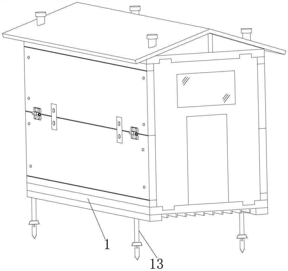 Assembly type intelligent container board house and construction method thereof