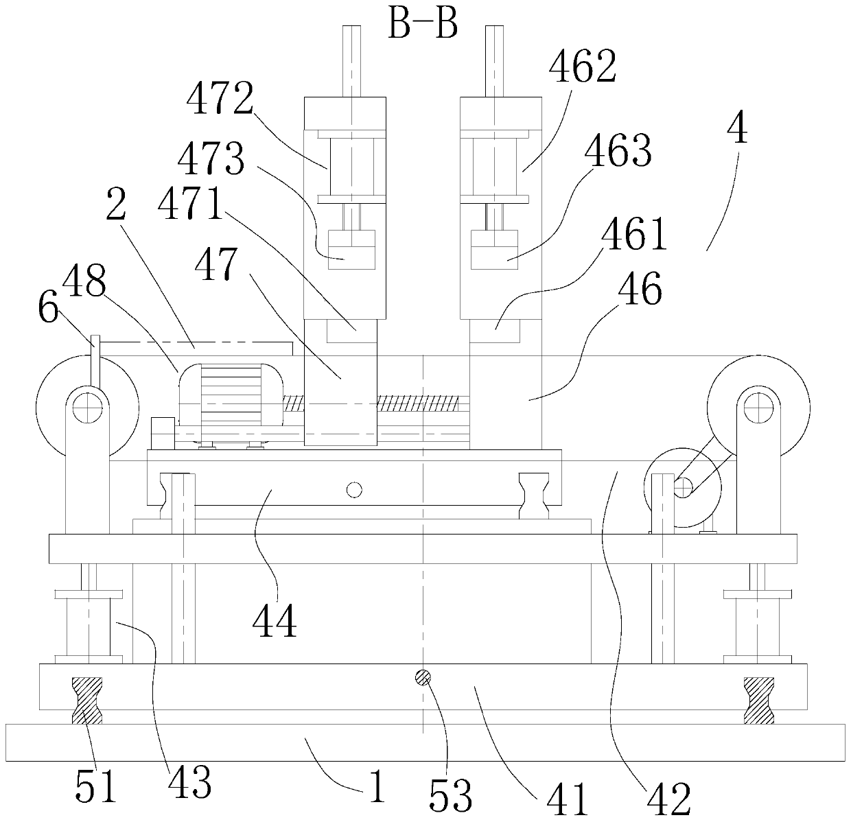 Glue drying device for spliced wood frame