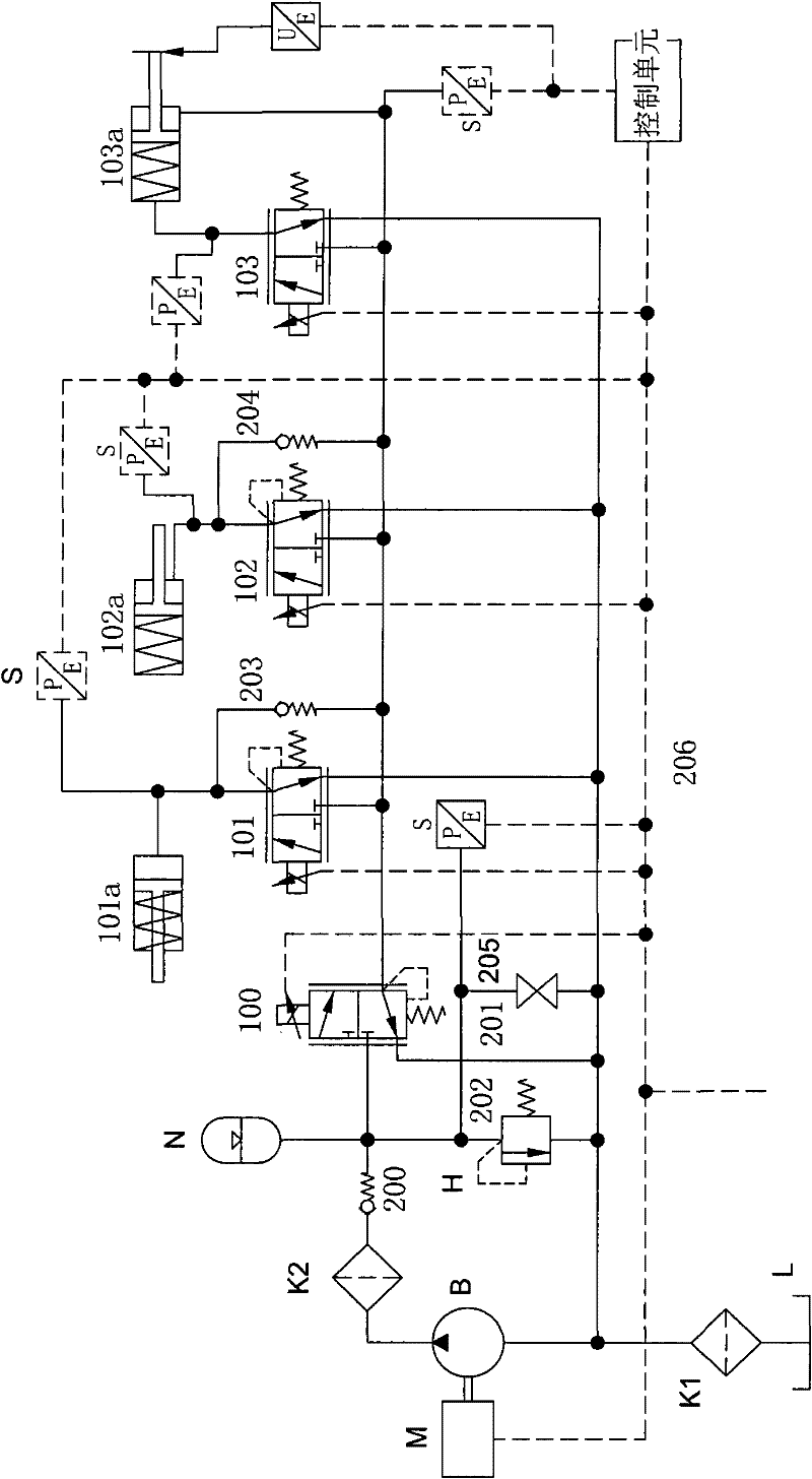 Hydraulic system and hybrid vehicle comprising same