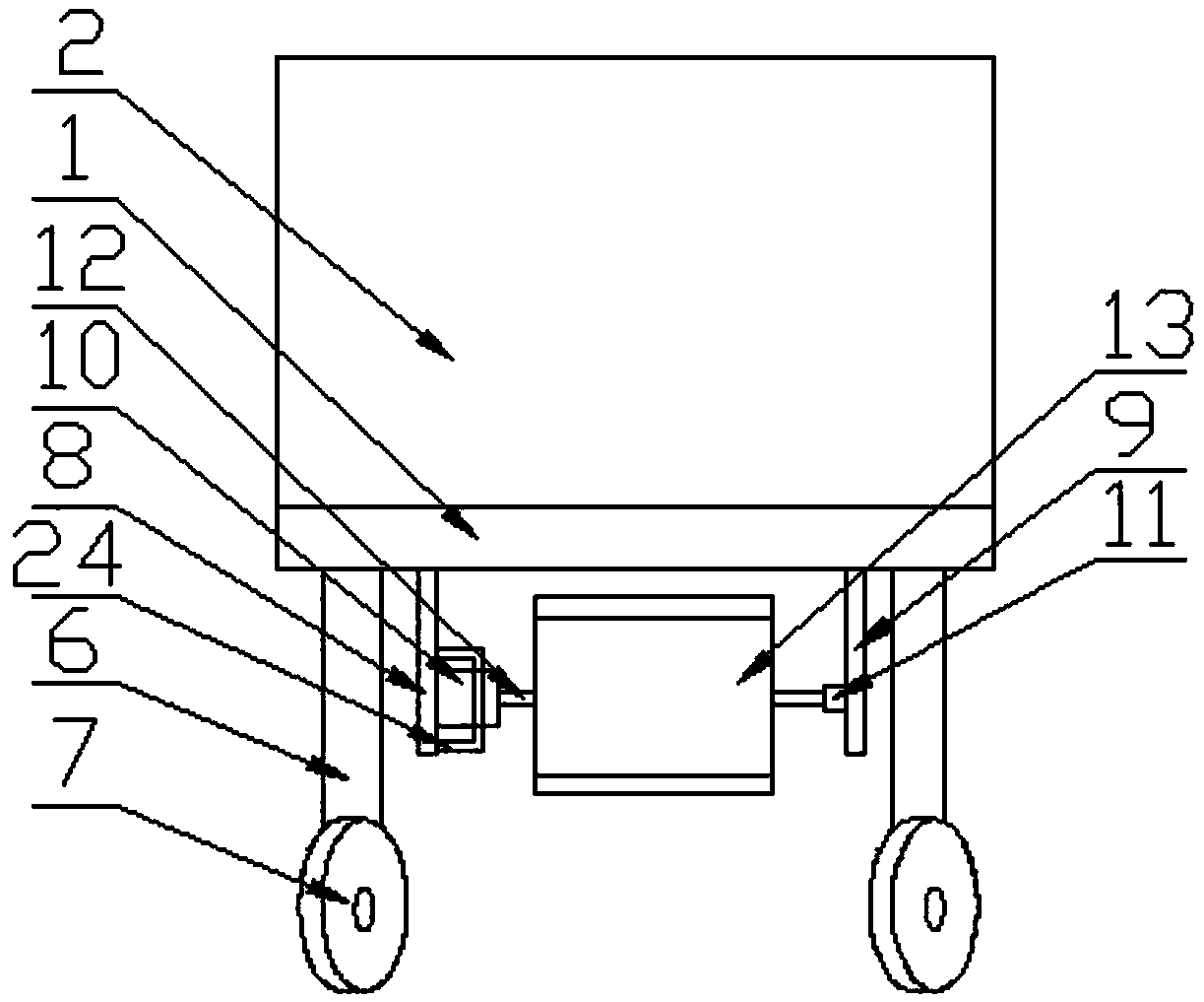 Energy-saving lawn garbage recycling device