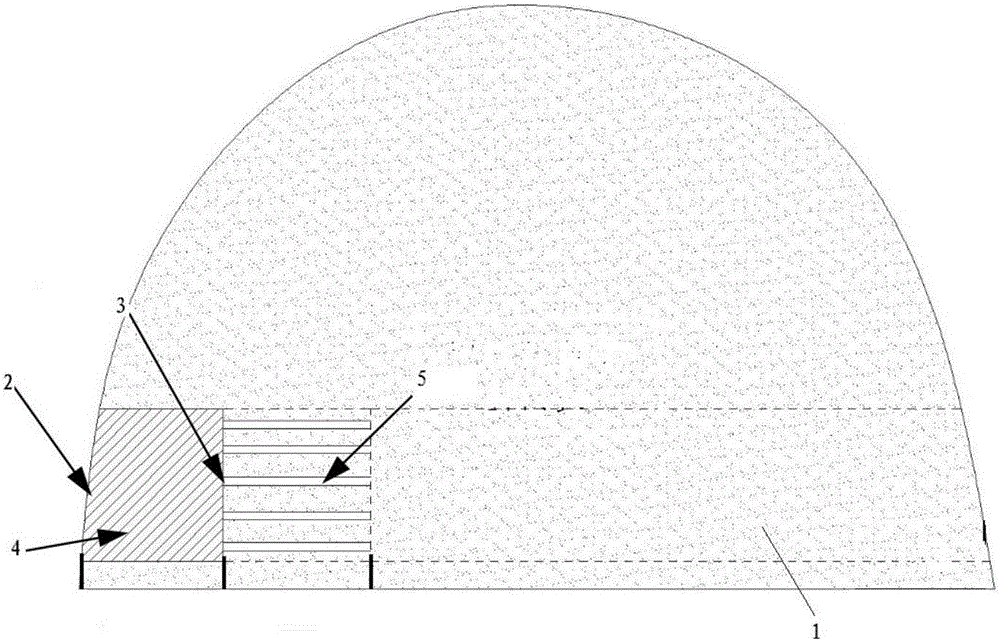 Environment-friendly mine hole exploitation method