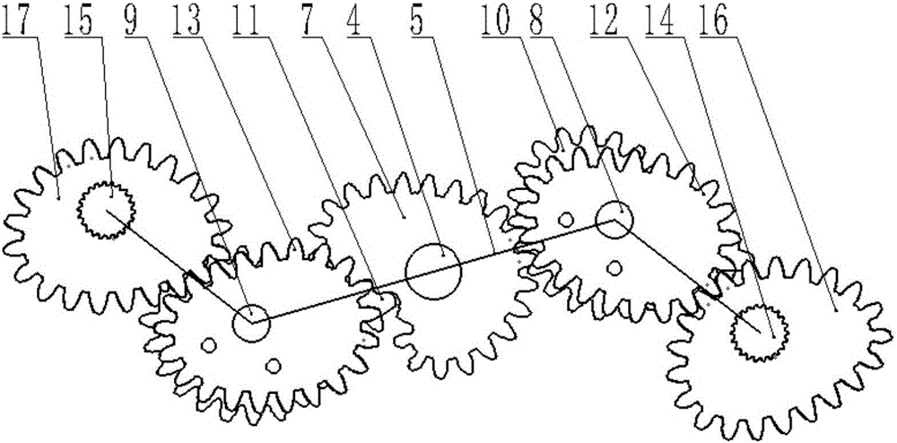 Concave-convex conjugated-Fourier planetary gear train seedling fetching mechanism