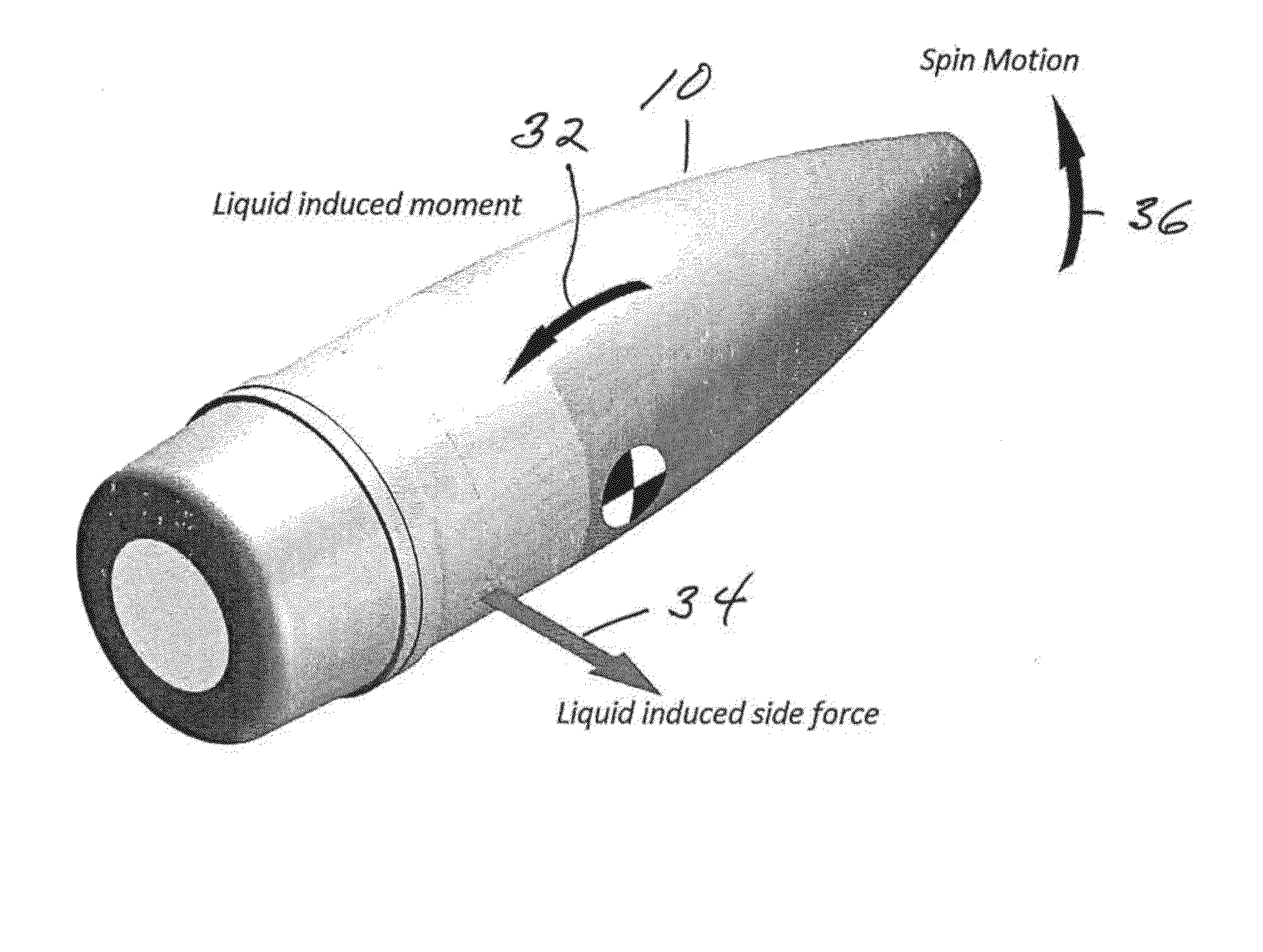 Training ammunition cartridge with reactive liquid materials for marking a point of impact