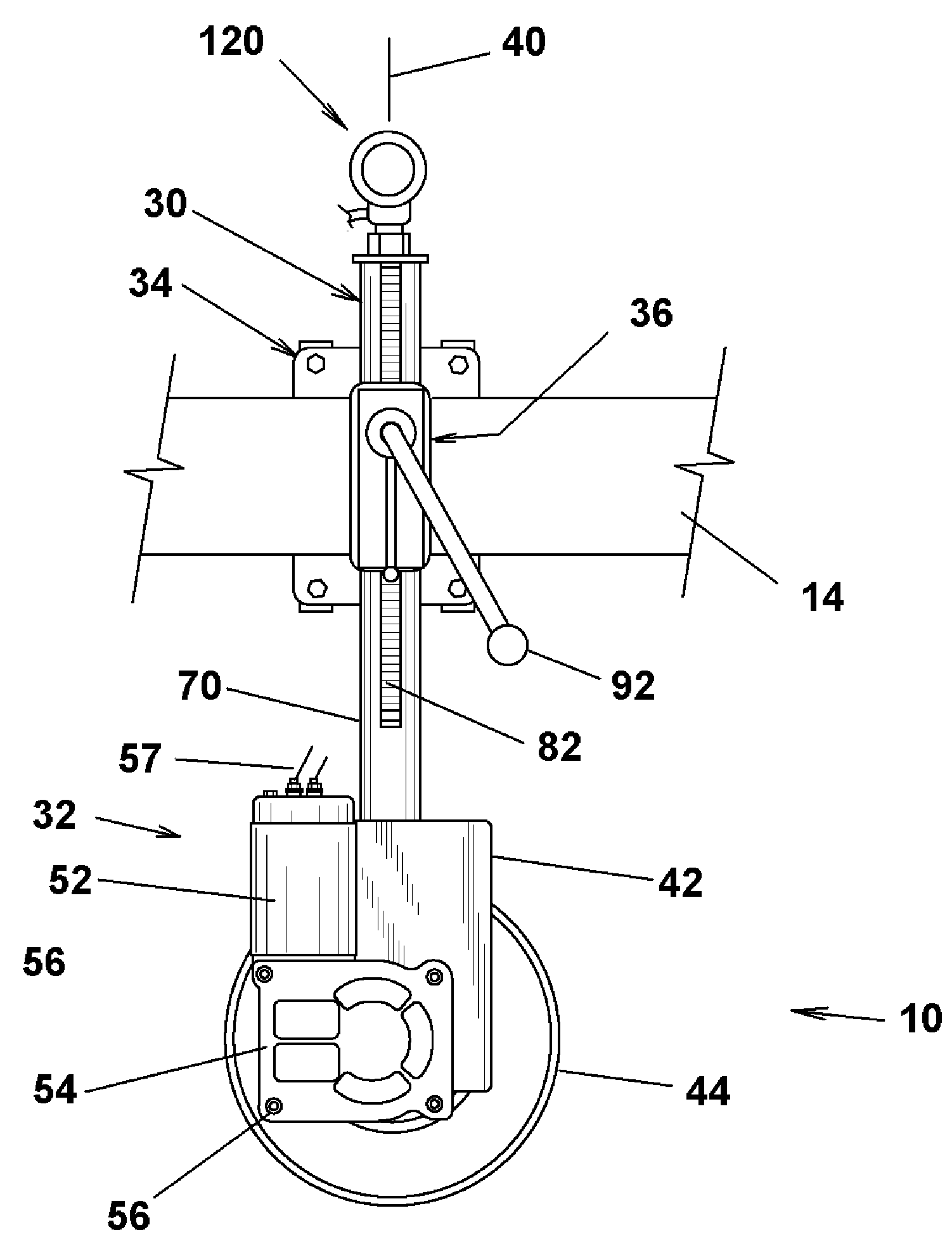 Steerable trailer drive assembly