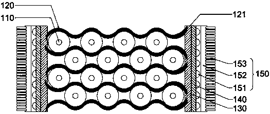 Battery pack device with graphene assisting in heat dissipation of phase-change material