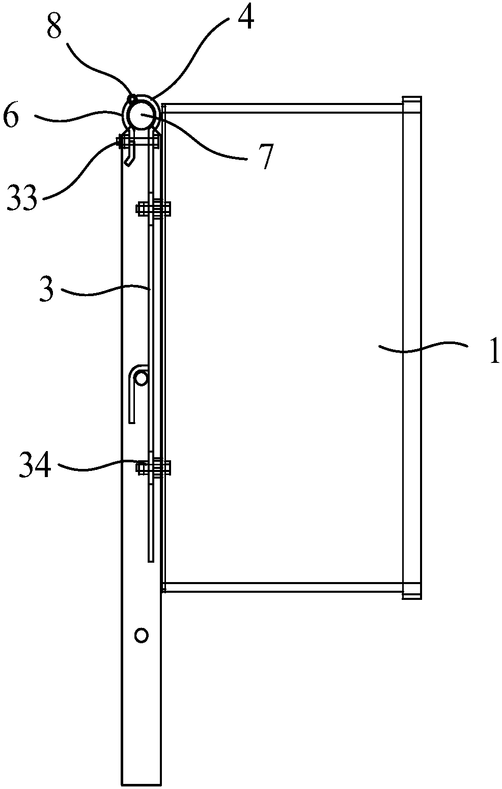 Movable hose box supporting frame