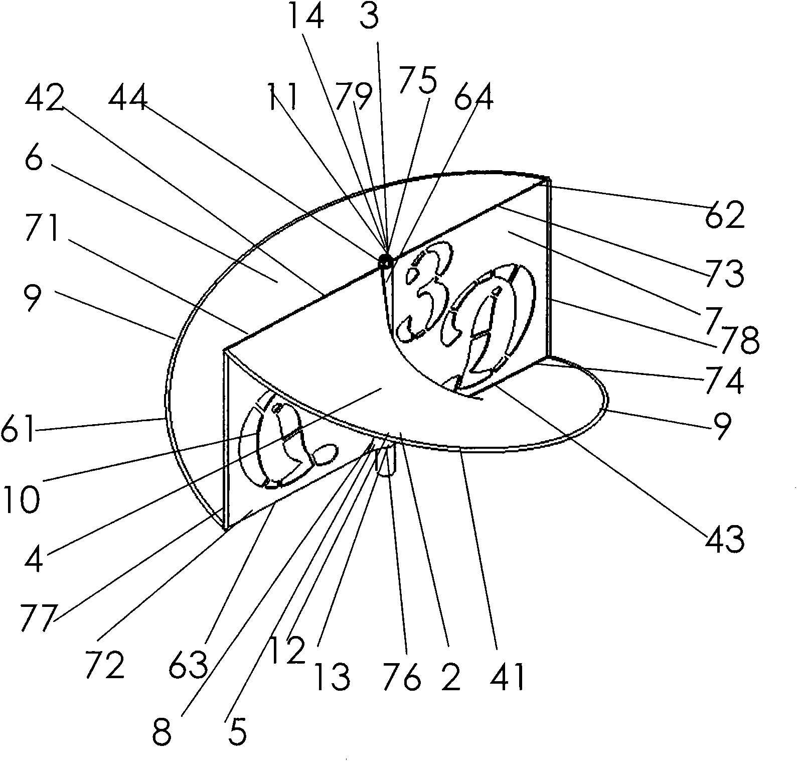 True three-dimensional imaging display screen