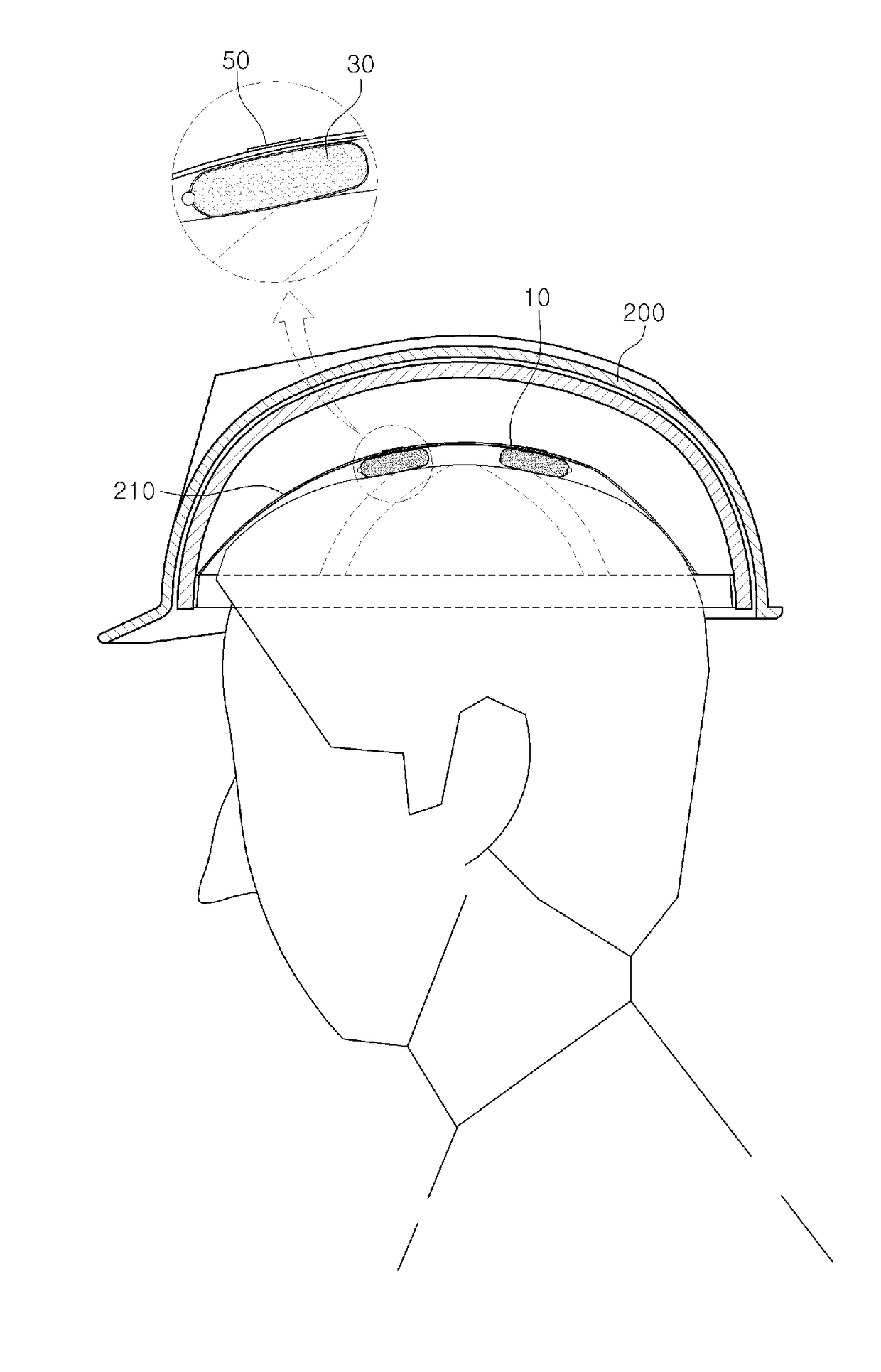 Cooling pack for head protector