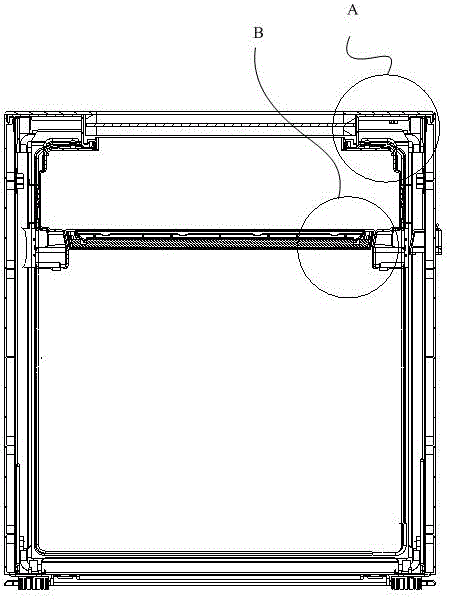 Vertical type refrigeration device with top transparent exhibition area