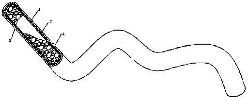 Pod rain-line type damper suitable for stay cable