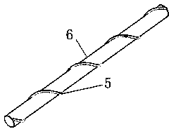 Pod rain-line type damper suitable for stay cable