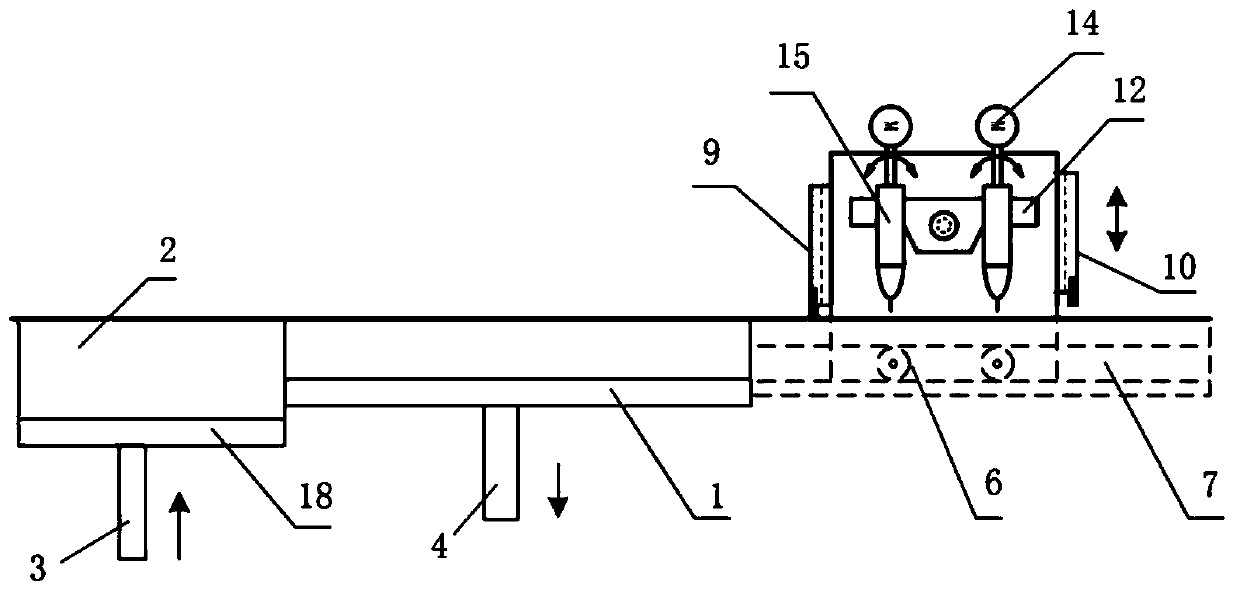 Gradient functional material 3D printing device and working method