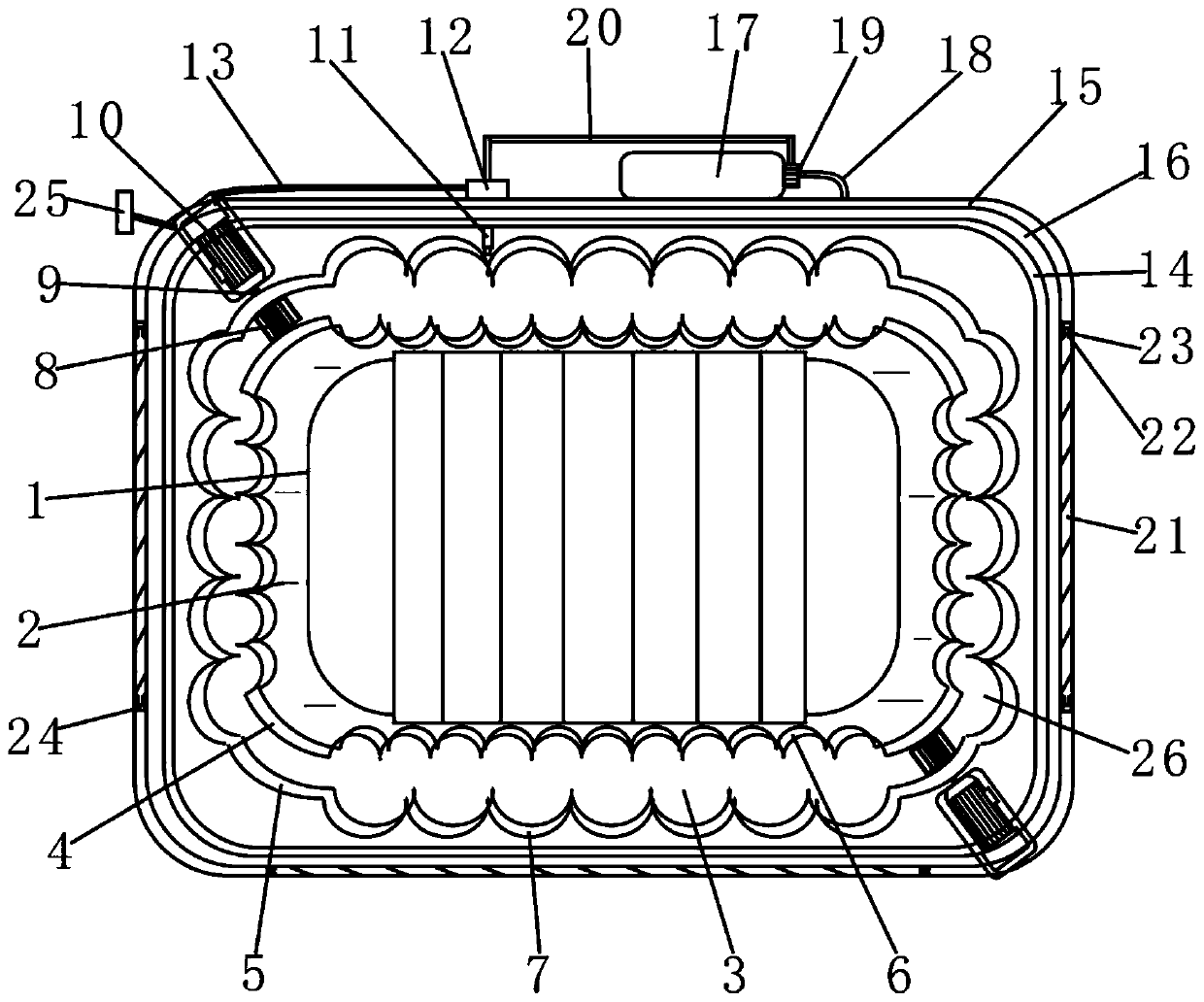 A controllable cooling device for electric welding machine