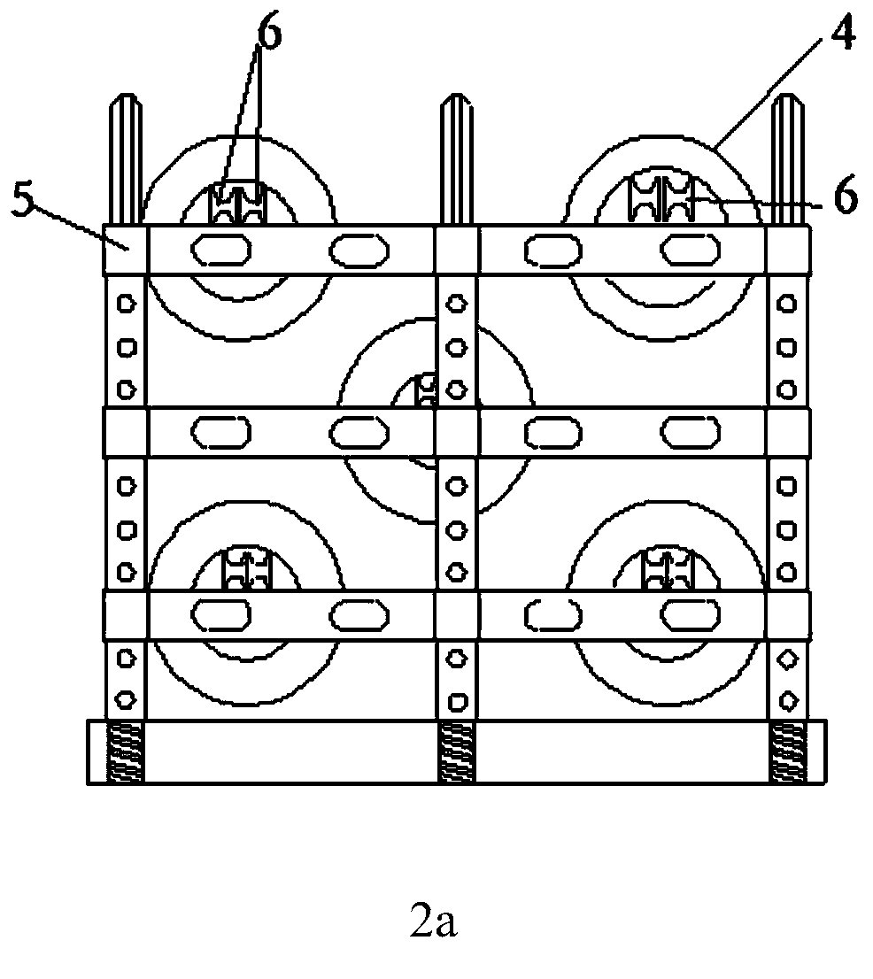 Penetrating rod for carburizing, quenching and mounting of ring-shaped parts