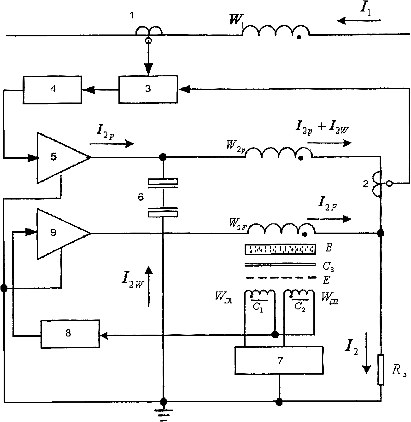 DC high-current metering device