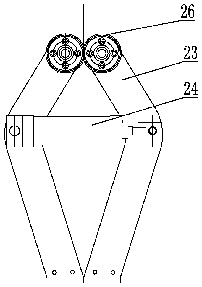 Upper expansion sealing device for blow molding equipment