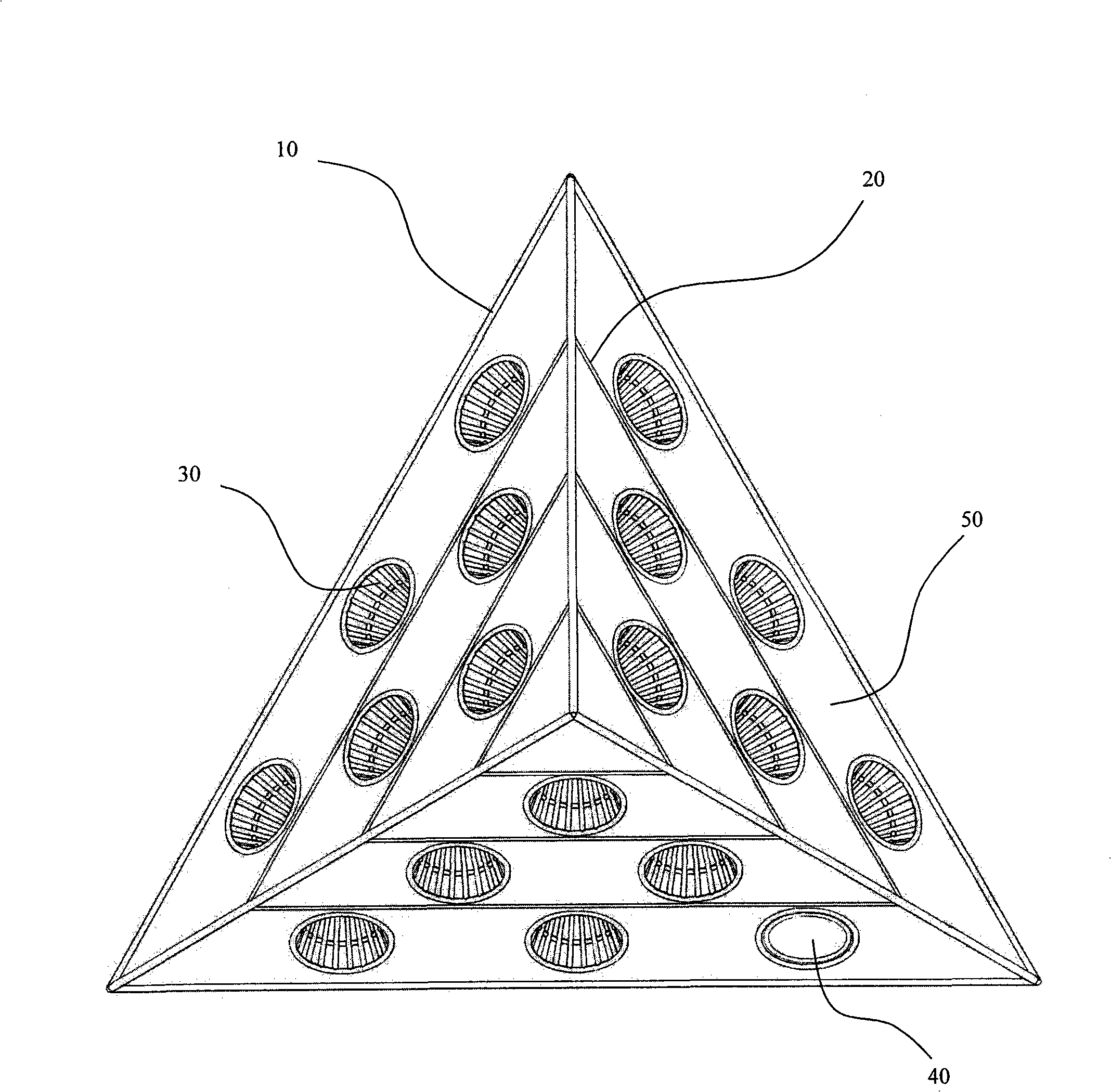 Ecological form cuttle fish caging