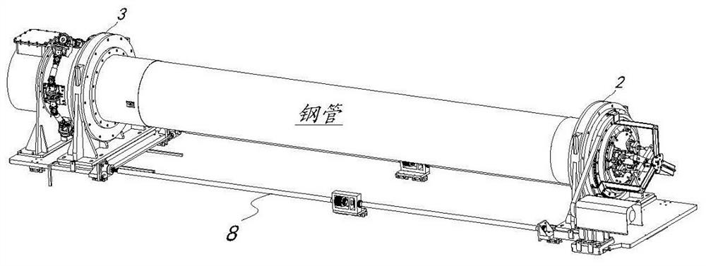 Steel pipe quenching clamping equipment