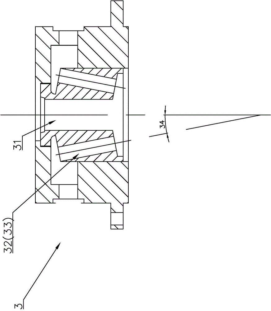 Gas jet gas cooling type superfine titanium alloy atomization device and gas jet gas cooling type spraying disk