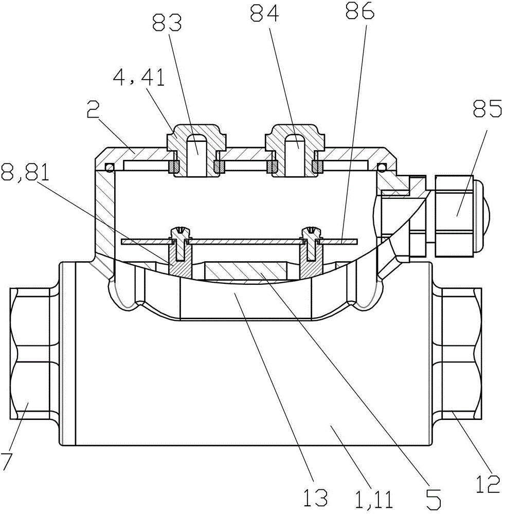 Mine pipeline liquid level sensor