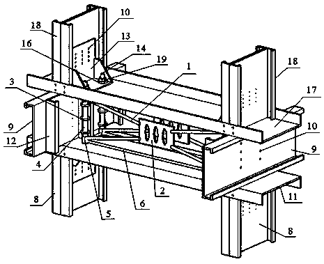 Cold-formed thin-walled steel building interstory reinforcement components