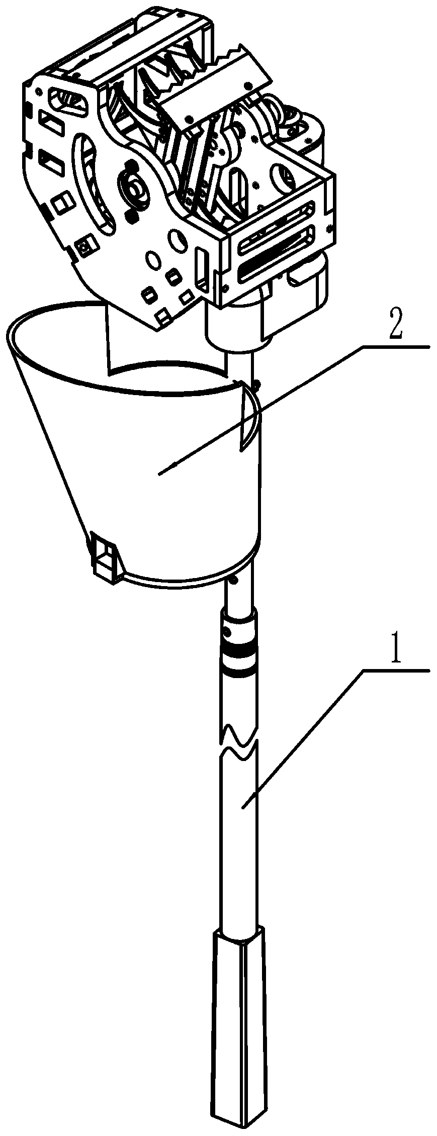 Auxiliary device and method for picking cherries with sawtooth knife and easy-to-adjust comb structure