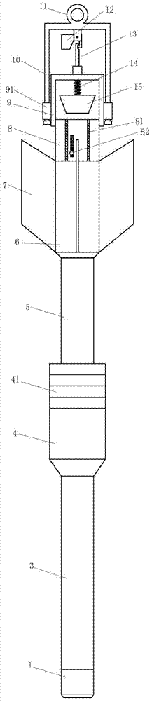 A columnar sampler for bottom sediment of rivers, lakes and reservoirs