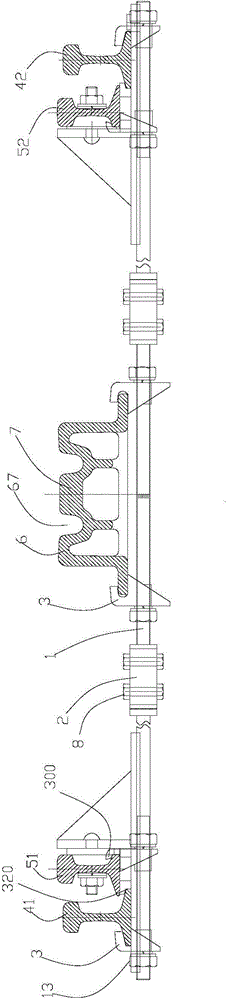 Stabilizing device for frog system