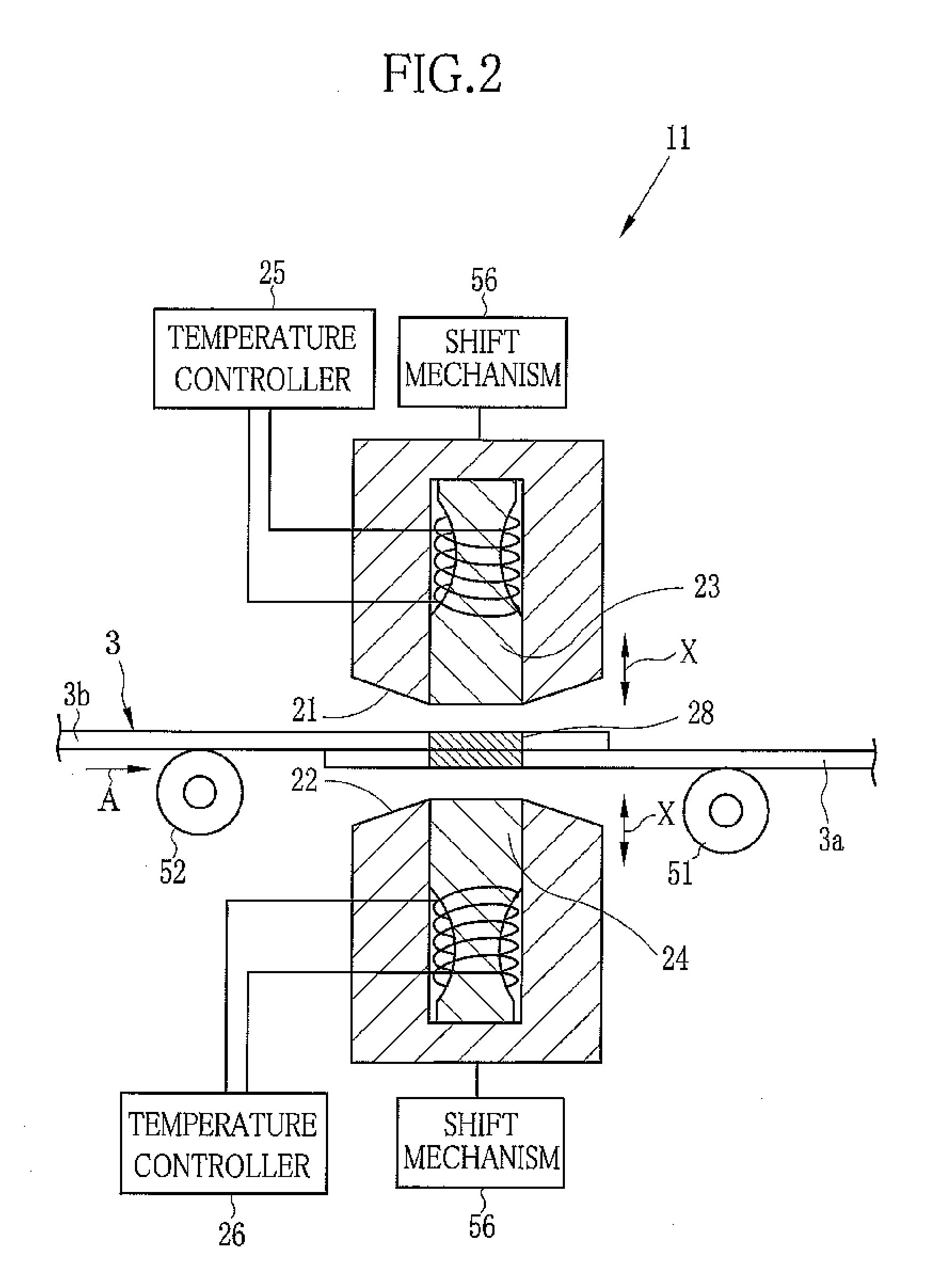 Polymer film splicing method and device, and stretching method