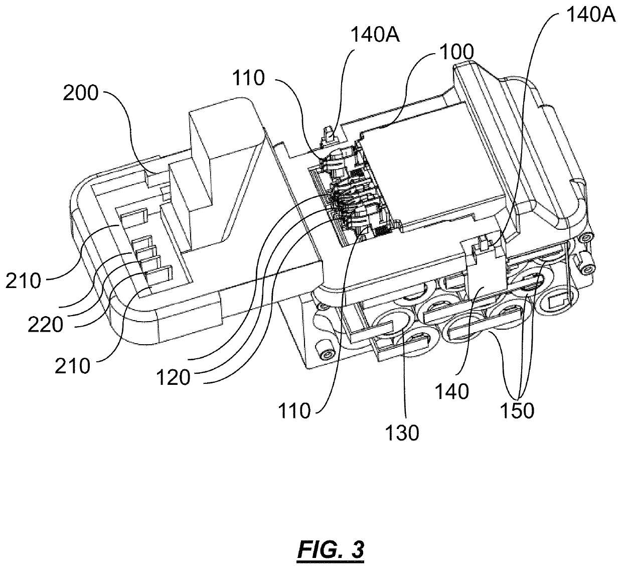 Battery pack system for electrically connecting a battery pack to a machine