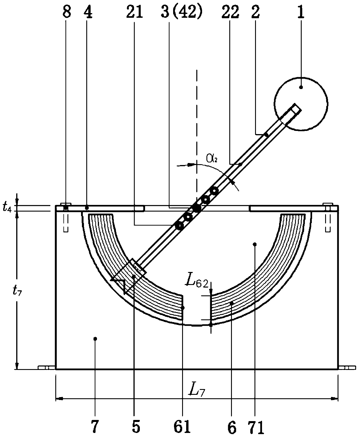 Lever-cutting shock wave energy passive measurement sensor