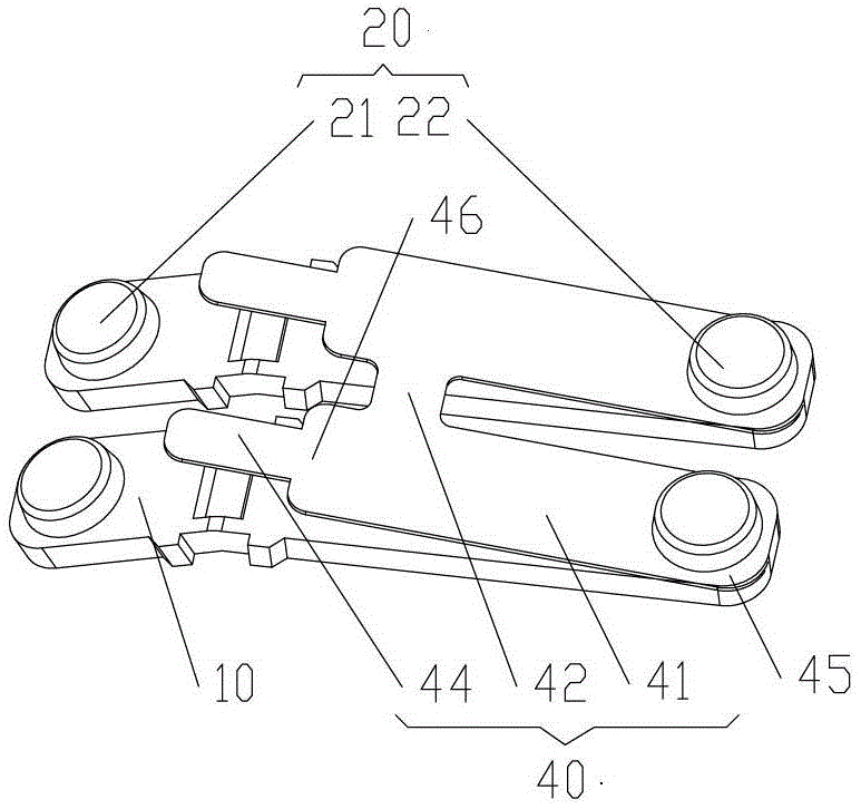 Linkage composite brake structure of switch, switch and electric tool