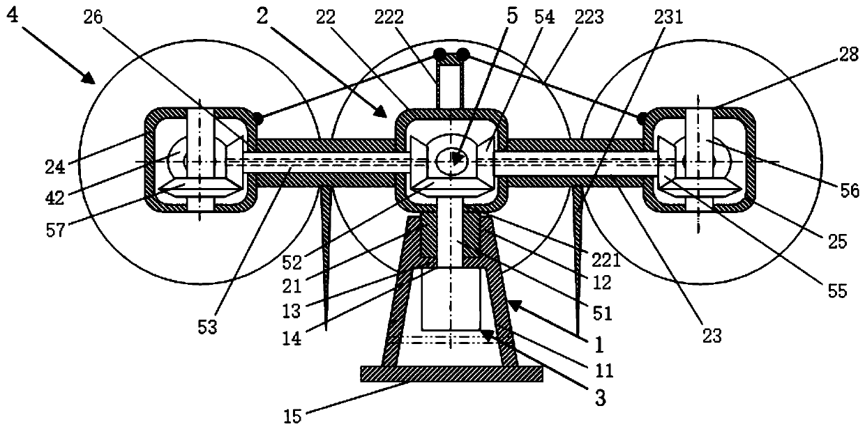 Short-blade multi-rotor wind power generation device