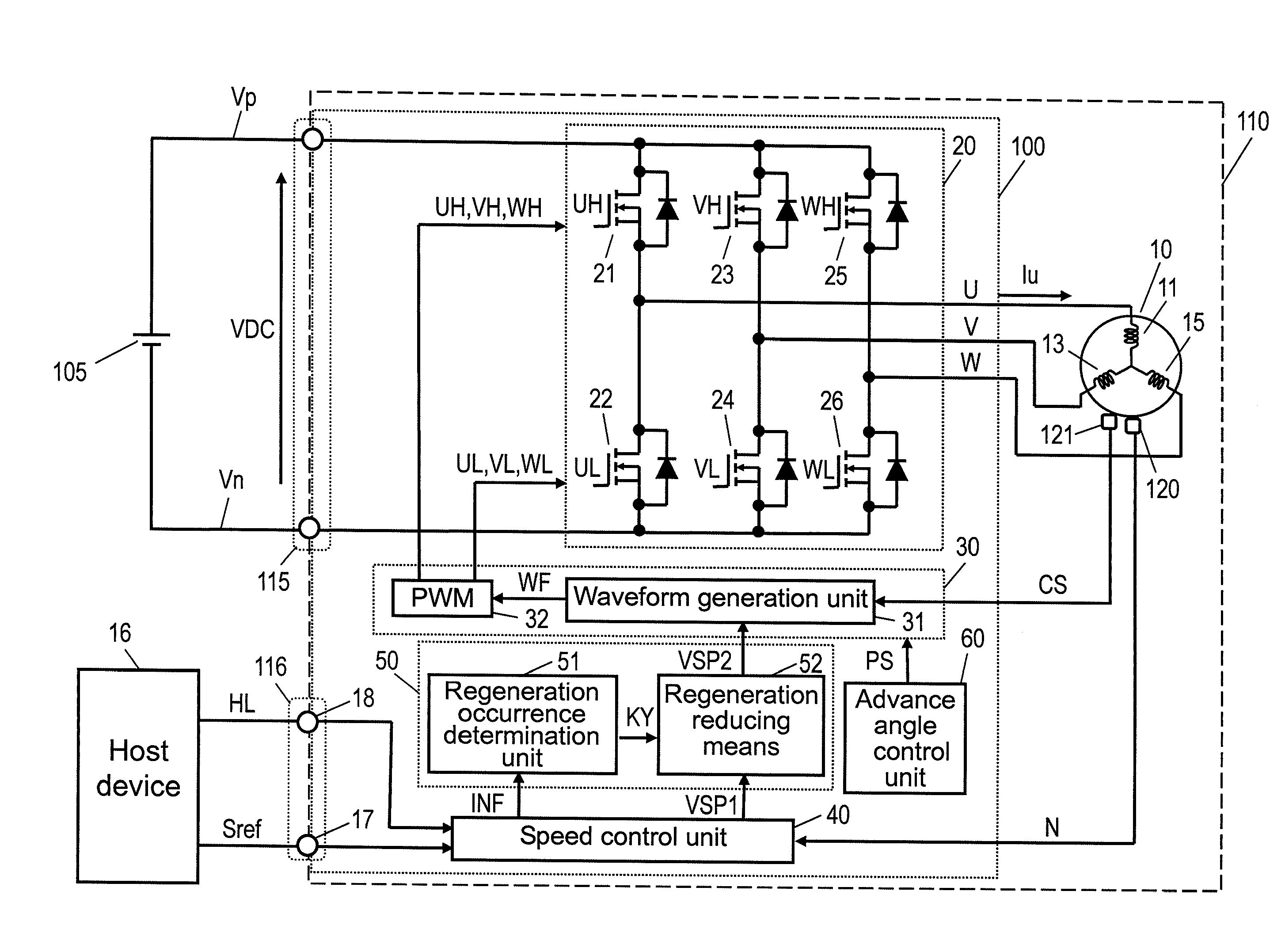 Motor driving device, motor device, and integrated circuit device