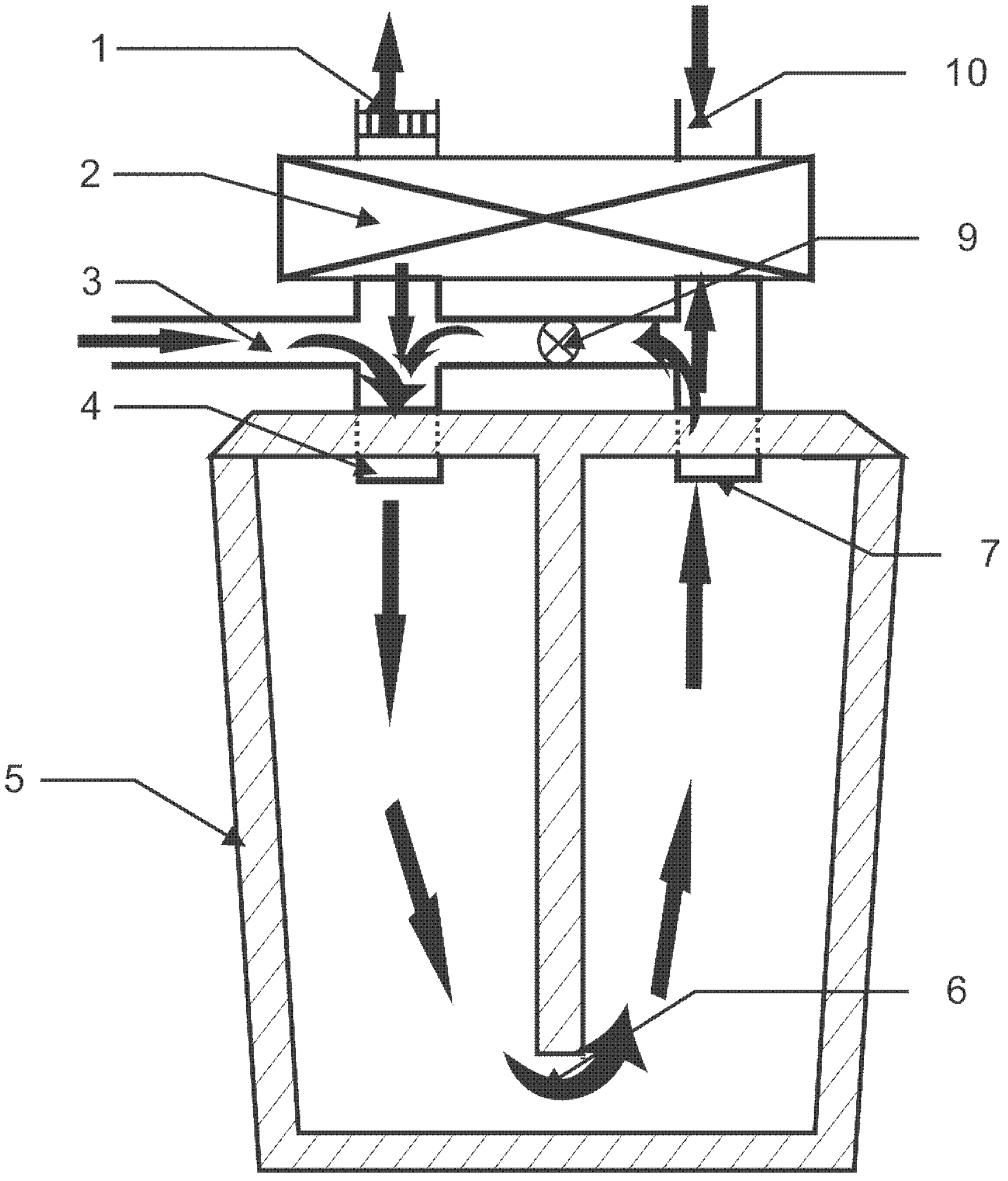 High-efficiency and energy-saving roasting device for steel ladles