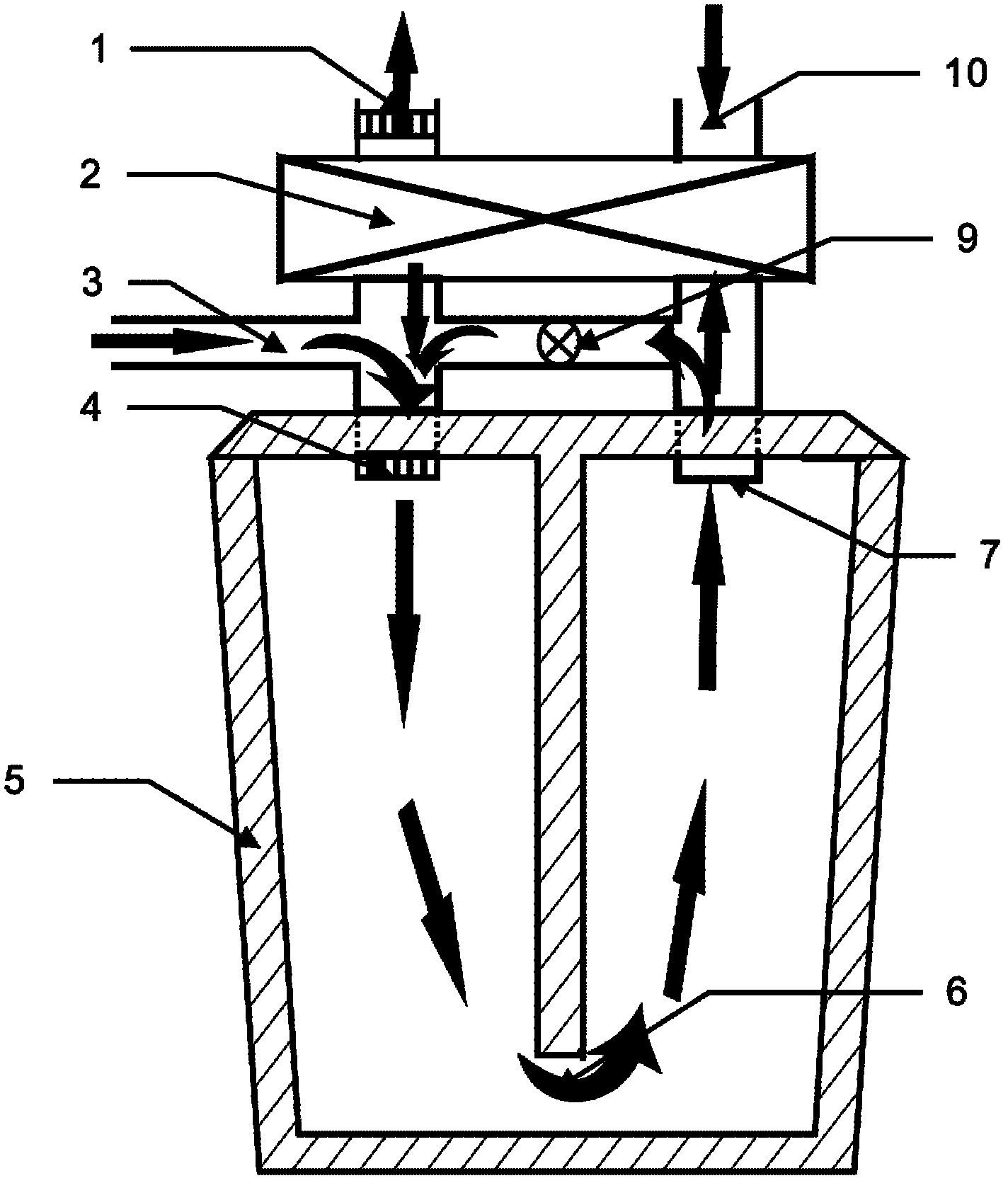 High-efficiency and energy-saving roasting device for steel ladles