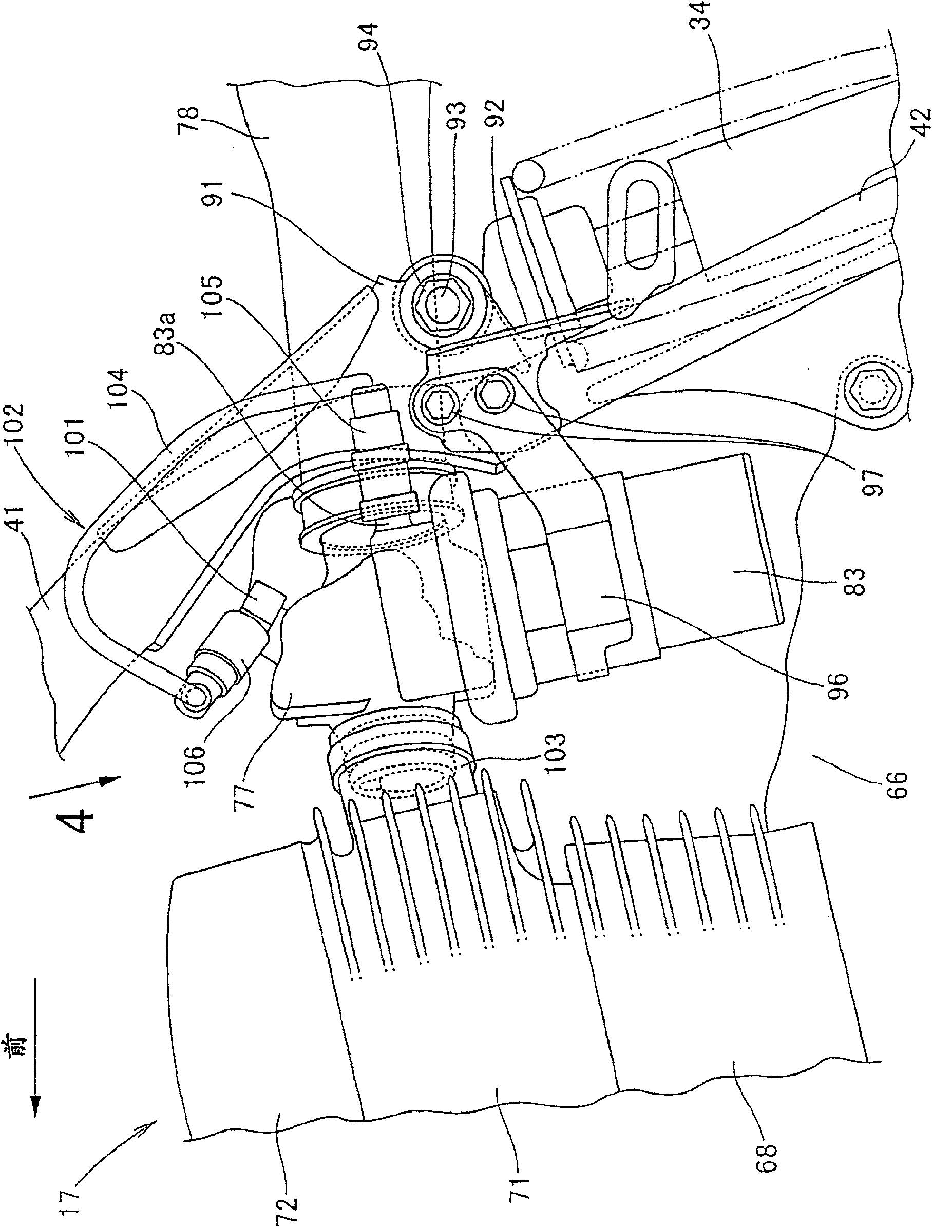 Fuel pump configuring structure of vehicle